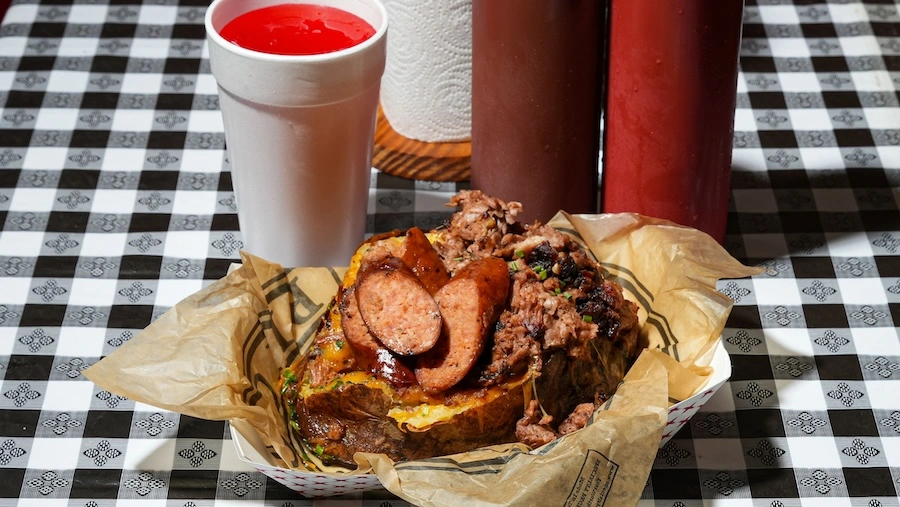 Thursday - "Big Pappa" 2 meat potato & Drink (All Day)